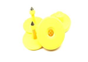 Non Corrosion RFID Ear Tag Customizable Thickness Printing Epidemic Prevention