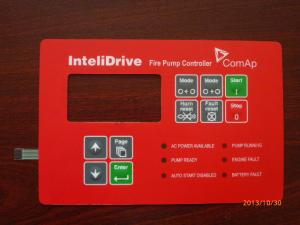 Custom Red PET / PC Mobile Phone Membrane Switch Mechanical Keyboard