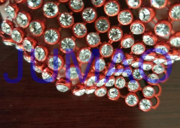 Quality Blush Home Decor Aluminum Mesh Fabric , Fireproof Flexible Metal Mesh Fabric for sale