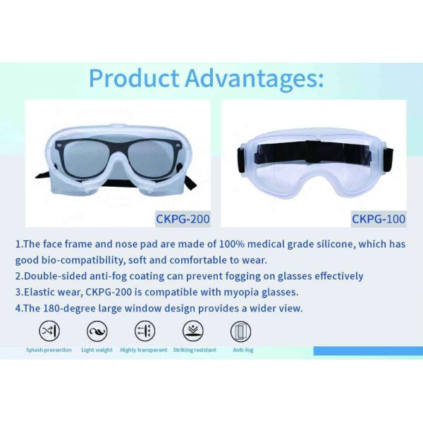 Safety Anti-bacterial Medical Protective Goggles For Hospital