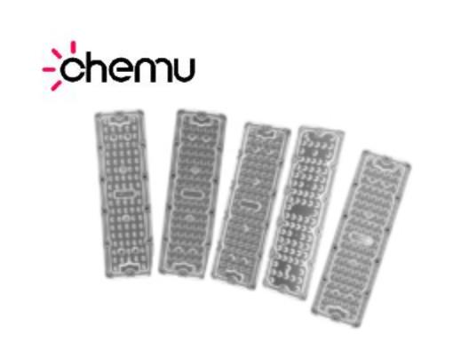 Quality Asymmetric LED Street Light Module 75x145Degree 80in1 PC Material for sale