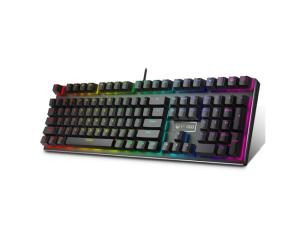 Buy cheap 104 Keys Mechanical Gaming Keyboard , Alloy Backlit RGB Mechanical Keyboard product