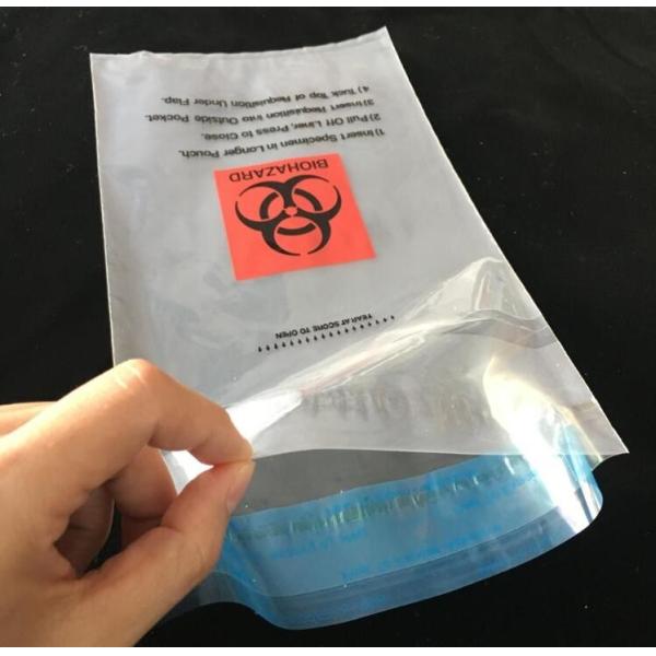 Medical Biohazard Bag/self sealed biohazard waste bag, Medical Disposable Plastic Bags/Self Sealing Sterilization Bag/ Z