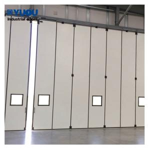Buy cheap Revolving Bifold Aircraft Hangar Door Automatic 0.8mm Steel Plate PLC system product