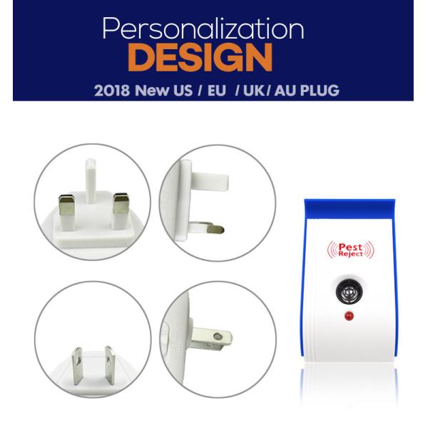 EU US AU Plug Electronic Ultrasonic Pest Repellent Indoor Bug Control Rat Mosquito Killer