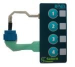 Polyester Embossed Push Button Membrane Switch Touch Panel With Graphic Overlays