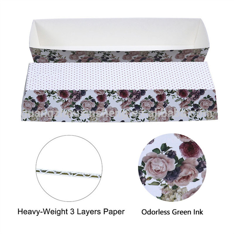 Oven Safe Long Rectangle Paper Cake Baking Pans High Temperature Resistant Loaf Pans Paper