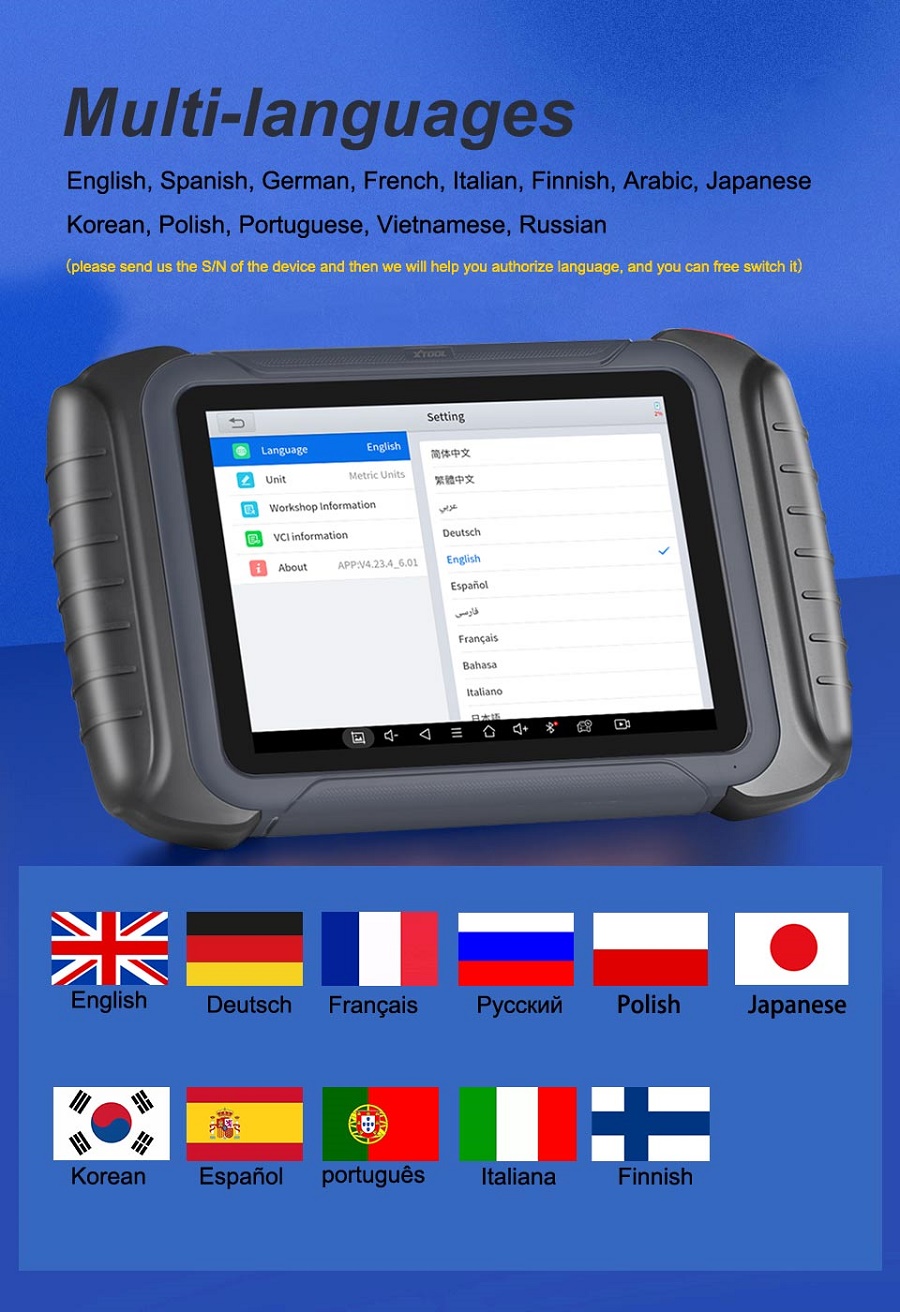 XTOOL D8 Automotive Scan Tool OBD2 Car Diagnostic Scanner+ECU Coding 38+ Services+Key Programming