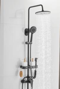 Buy cheap OEM Punch Free Black 0.8MPA Rain Shower Faucets product