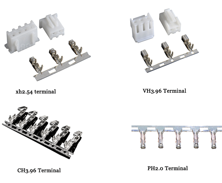 2.8/4.8/6.3 Plug Spring Terminal PH2.0 XH2.54 Dupon 2.54 Various Copper Connectors