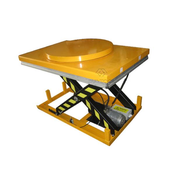 Quality Powered Motorized Rotating Pallet Lift Table 100kg Rotary Round Stage Platform 360 Degree for sale