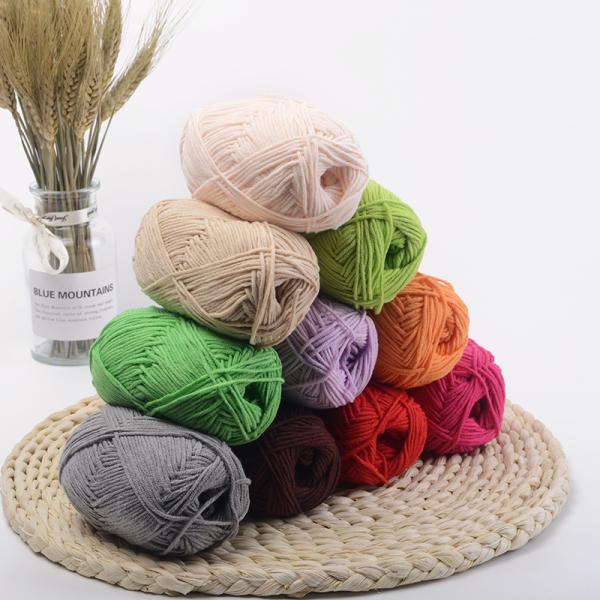 50g 100g Hand Arm Knit Yarn 4ply 8ply Wool Crochet Cotton Yarn For Hand Knitting