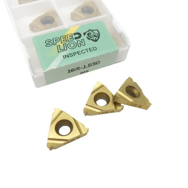 Tungsten Thread Cutting Carbide Inserts , 16er/ir Ag60 Insert For Steel/SS