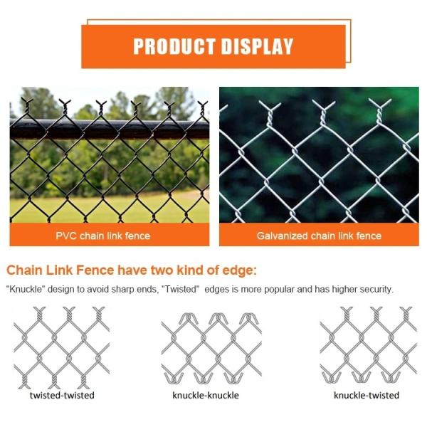 Hot Dipped Galvanized Cyclone Wire Mesh Fence 2.5mm Dia