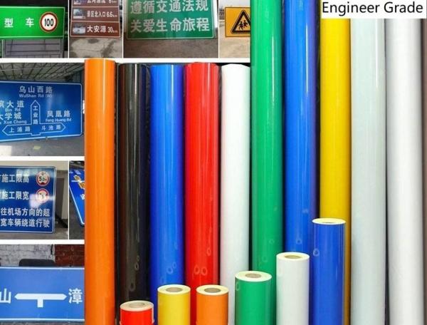 Quality Advertisement Grade 3200 PSA Acrylic Reflective Sheeting vinyl Sticker for sale