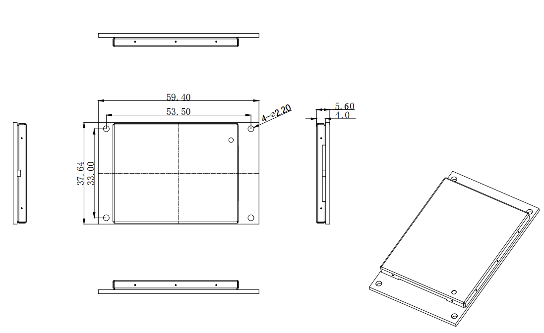 Multiple Frequency ISO18000-6C EPC global Gen2 Protocol UHF RFID Reader Module 0