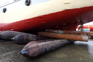 Safety Ship Launching Black Rubber Inflatable Marine Airbags 3-24m