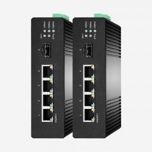 Buy cheap IP30 Industrial 100 Mbps Ethernet Switch With 1 SFP 4 RJ45 Ports product