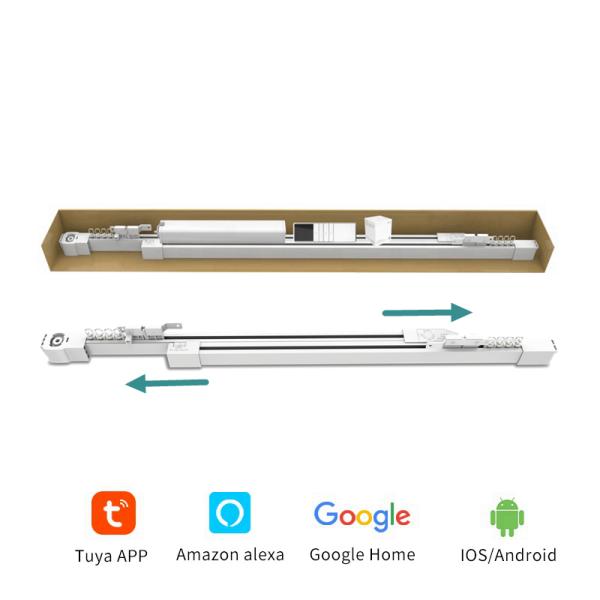 CCC Extendable Curtain Track Aluminum Automatic Rail System Accessories