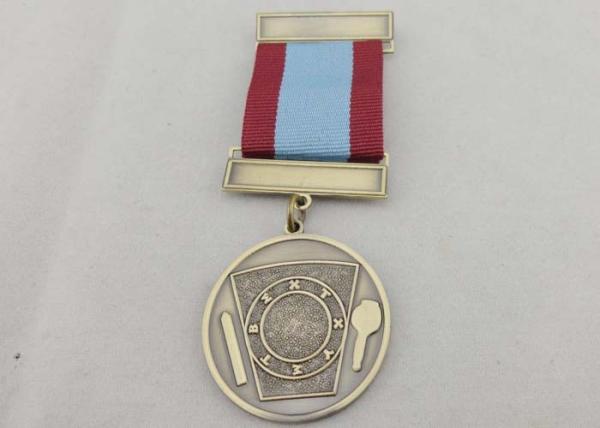 Quality York Reward Round Custom Medal Awards , Brass Stamped With Enamel for sale