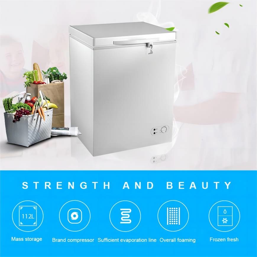 100L Mechanical Temperature Control Deep Freezer With Heavy Duty Locking System