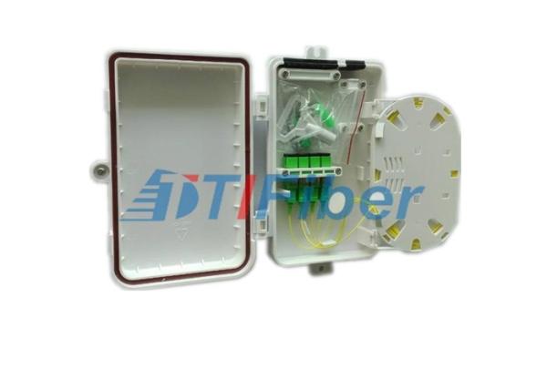 Quality FTTH Solution 4 Port Mini Fiber Optic Termination Box With SC APC Adapters for sale
