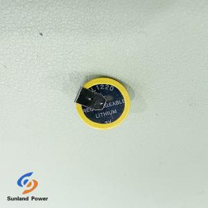 China Rechargeable Lithium Primary Battery ML1220 3.0V 16mAh Coin / Button Cell With Leg on sale
