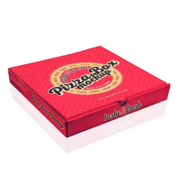 Quality Recycling Pizza Boxes Eco-Friendly Customizable Fast Food Packaging Free Design for sale