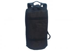 China Woven Label Dive Mesh Backpack With Magnet Closure / Scuba Gear Bag on sale