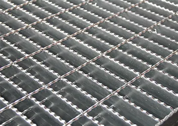 Welded Steel Bar Grating Metal Serrated Drainage Toothed Steel Grating HDG Steel Serrated Floor Gratings