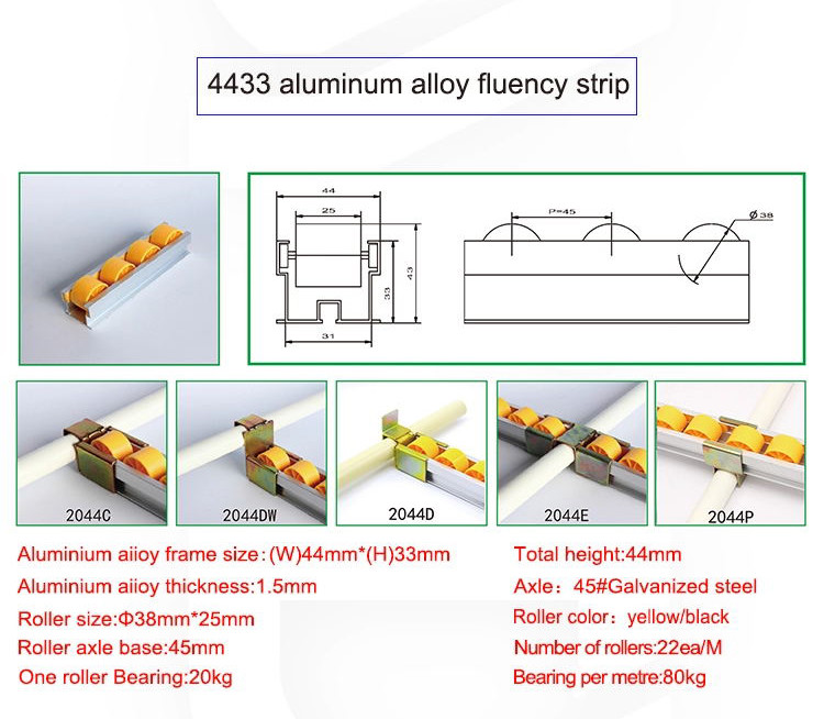 Antistatic Plastic Roller Track For Warehouse Storage Conveyor Line And Track System