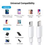 3A USB C To Lightning Cable , 3FT IPhone 12 Fast Charger Cable 20w