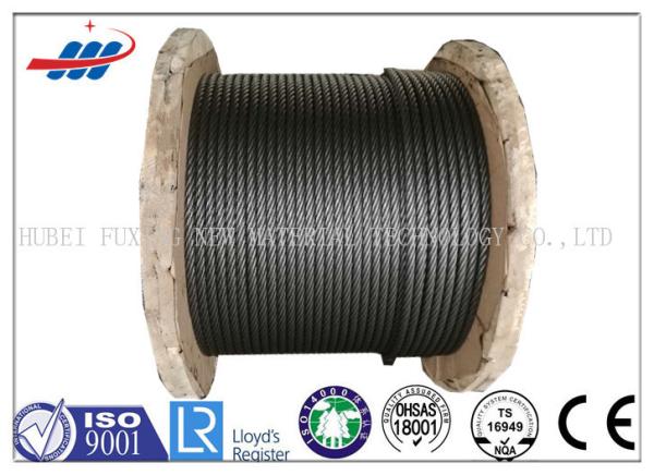 Quality Bright Steel High Strength Wire Rope For Speed Limiter , Right / Left Lay Wire Rope for sale