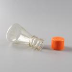 125ml Types Of Polycarbonate Plastic Erlenmeyer Flask Vent Cap Lab Use