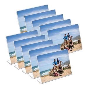 Transparent Reusable Tabletop Photo Frames L Shape Picture Frame 297x210cm