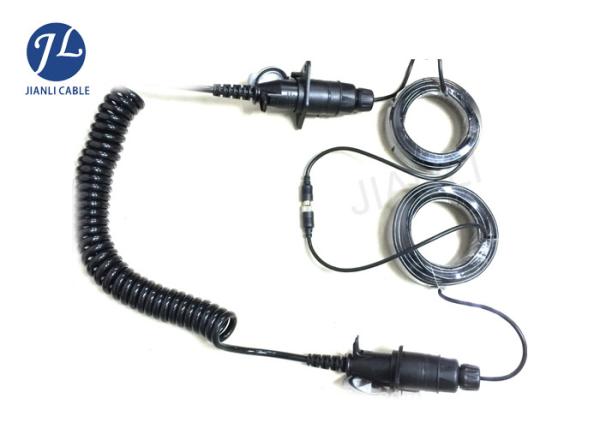 Commercial Vehicle 7 Core Car Reverse Camera Cable 2 Ways Audio Wiring Harness