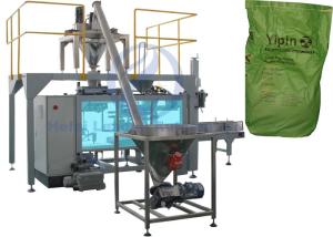 China Chromium Oxide Green Automatic Granule Packing Machine For 25 Kg Premade Bags on sale