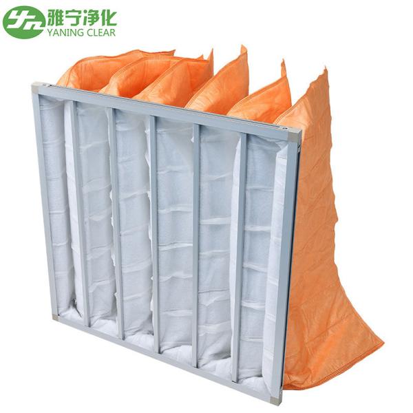 YANING Havc System Pocket Bag Filter F5 F6 F7 F8 F9 Medium Efficiency For Cleanroom