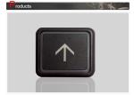 Plastic Kone Elevator Push Button with Good Touch Sense Size 38 x 44 mm