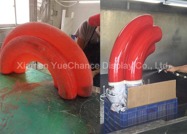 Quality Customized Translucent Resin U Shape Statue Window Display Decoration for sale