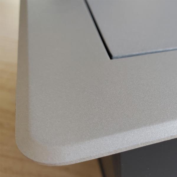 Melloni Pop-Up Tabletop Socket 3 AC Outlets Retractable Hidden Recessed Power for Kitchen Desktop EU Socket Tabletop Accessory