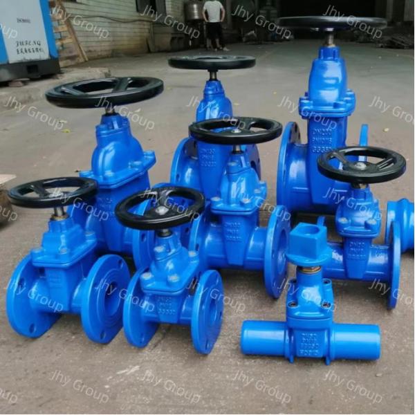Resilient Rubber Seat Socket Gate Valve Ductile Iron With Plain End