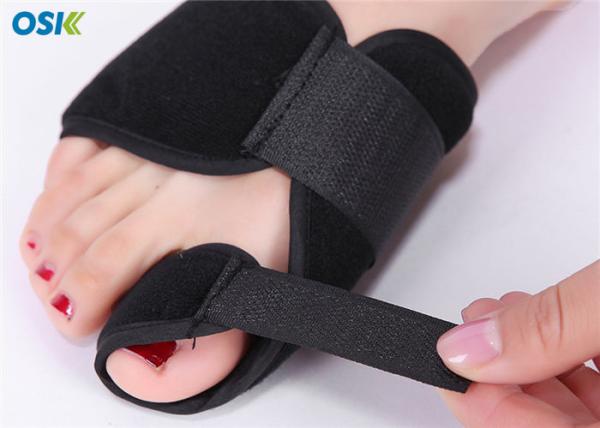 Quality Composite Cloth Bunion Corrector Splint , JYK-G018 Black Hallux Valgus Brace for sale