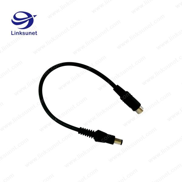 OD 6.5MM Soldering Or Crimping Injector Wiring Harness With DC Power Plug