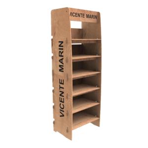 China Customizable Electronic Product Display Racks Plywood Shelves For Commercial Supermarkets on sale