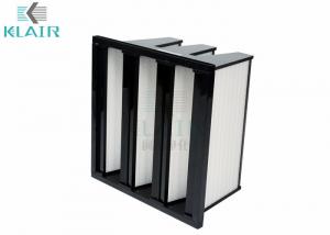 China Abs Frame Mini Pleat Glass Fiber Compact Air Filter For Large Air Volume on sale