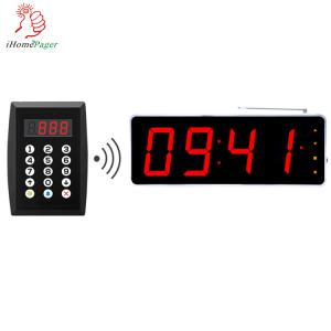 China simple queue calling keypad and 4 digits number LED display on sale