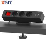 French power movable multimedia office clamp on desk edge socket with bracket