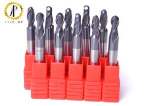 Small Diameter Cnc End Mill Bits , Carbide Ball Nose End Mill For Aluminum