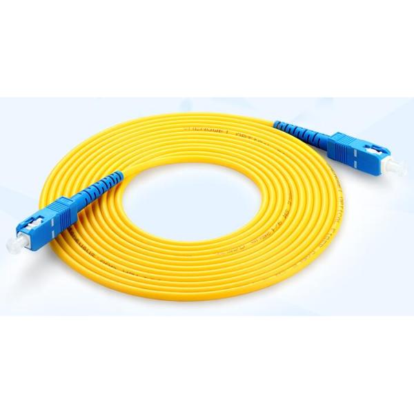 SC / UPC Connector Fiber Optic Patch Cord , Simplex 3.0mm LSZH Cable